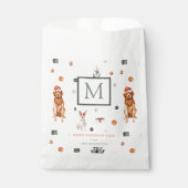 Honden & Cadeaus Prettig Kerstmis Monogram Bedankzakje (Voorkant)