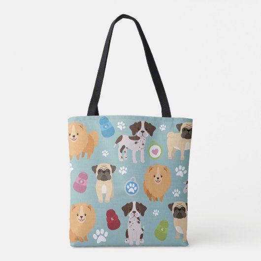Honden Canvas tas - Dog Group 1 (Achterkant)