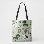 Honden Canvas tas - Dog Group 3 (Voorkant)