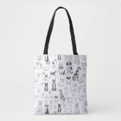 Honden Canvas tas - hondenontwerp, tas (Voorkant)