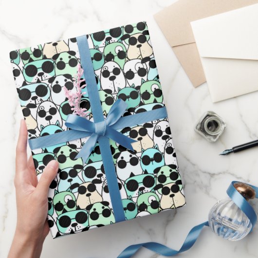 Honden Cartoon Pretpark Cadeaupapier (Geschenken)