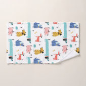 Honden Cartoon Stijl Bad Handdoek (Handdoek)