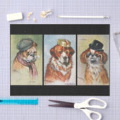 Honden, cartoon tissuepapier (Craft)