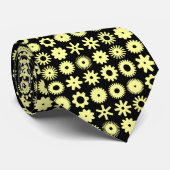 Honden - Chalk op zwart Stropdas (Opgerold)