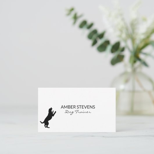 Honden close-up | Hondentraining | Hondenpictogram Visitekaartje (Staand voorkant)