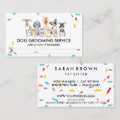 Honden Confetti afspraak herinnering Visitekaartje (Voorkant / Achterkant)
