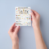 Honden confetti regenboog flyer (Hand)