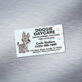 Honden Dagopvang Pootafdruk Magnetisch Visitekaartje