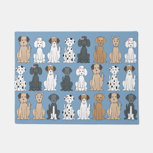 Honden die glimlachen deurmat (Voorkant)