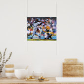 Honden die honkbal Poster spelen (Keuken)