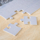 honden die in het winterlandschap van de sneeuwscè legpuzzel (Zijkant)