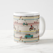 Honden die in Voertuigen Patroon bewegen Grote Koffiekop (Voorkant rechts)