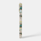 Honden die in Voertuigen Patroon bewegen iPhone 15 Case (Linkerkant)