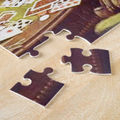 Honden die kaarten afspelen puzzel (Zijkant)