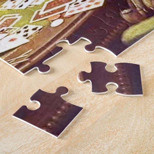Honden die kaarten afspelen puzzel (Zijkant)