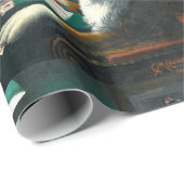 Honden die Mah Jongg-overlooppapier afspelen Cadeaupapier (Rol Hoek)