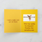 Honden die over de Regenboog gaan Bedankkaart (Binnen)