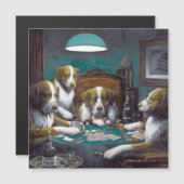 Honden die poker afspelen Magnetische Kaart (Voorkant / Achterkant)