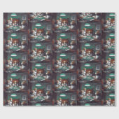 Honden die poker Cassius Marcellus spelen 1894 Cadeaupapier (Vlak)