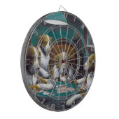 Honden die poker Cassius Marcellus spelen 1894 Dartbord (Voorkant Links)