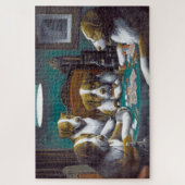 Honden die poker Cassius Marcellus spelen 1894 Legpuzzel (Verticaal)