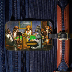 Honden die Poker spelen, Bagagelabel