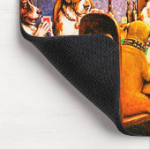 Honden die poker spelen een vriend in nood muismat (Hoek)