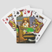 Honden die Poker spelen Pokerkaarten (Achterkant)