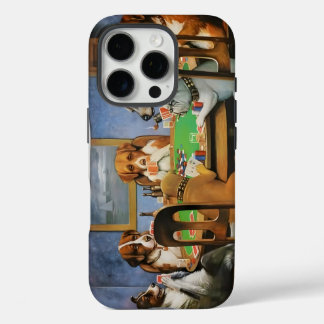 Honden die Poker spelen van Cassius Marcellus Cool iPhone 16 Pro Hoesje