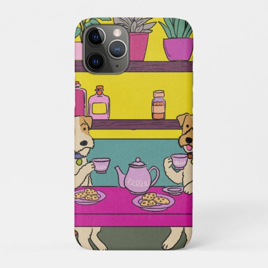 Honden die 's middags thee drinken Case-Mate iPhone case (Achterkant)