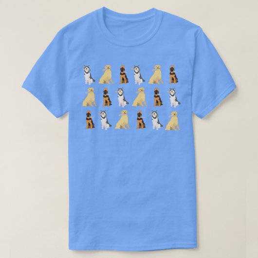 Honden die Sharp-dingen vasthouden T-shirt (Design voorkant)