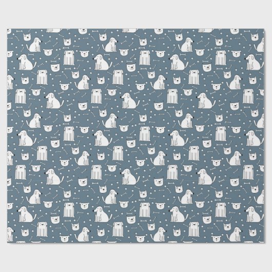 Honden Doen Vrolijk Cadeaupapier (Vlak)