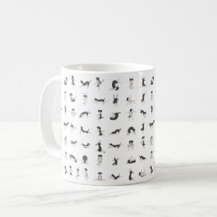 Honden doen yoga, doggy yoga pose koffiemok