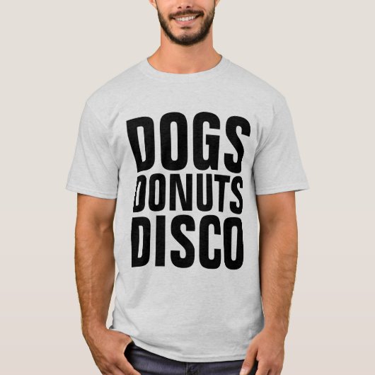 HONDEN DONUTS DISCO T-SHIRTS (Voorkant)