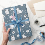 Honden Doodle Joy Cadeaupapier<br><div class="desc">Honden Doodle Joy inpakpapier toont schattige witte doodle honden van verschillende rassen tegen een asgrijze achtergrond. Dit speelse ontwerp brengt een vleugje vreugde in elk geschenk,  ideaal voor hondenliefhebbers!</div>