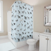  honden douchegordijn (In situ)