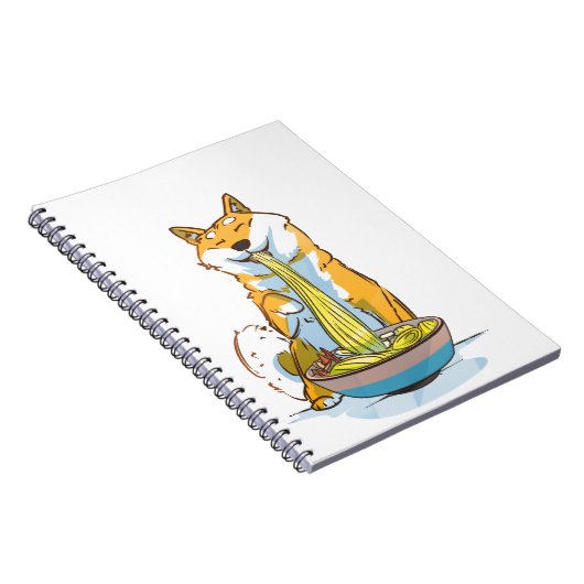 Honden | Een shiba Inu-hond die ramen eet Notitieboek (Rechterzijde)