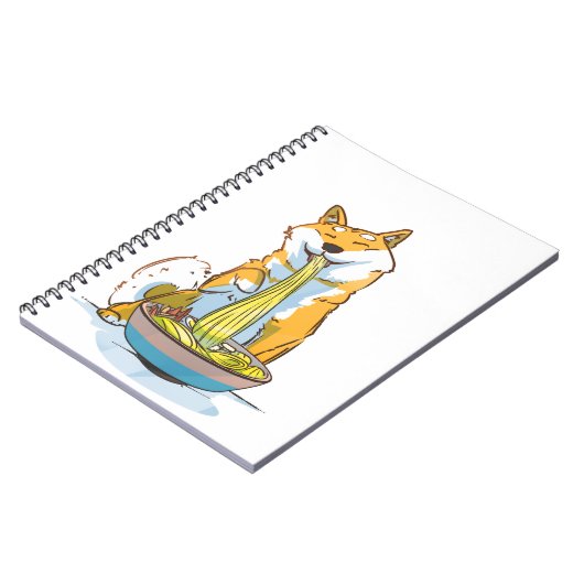 Honden | Een shiba Inu-hond die ramen eet Notitieboek (Linkerzijde)