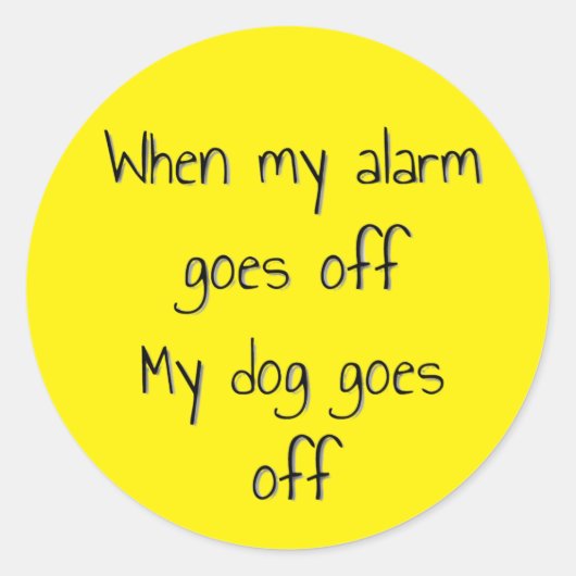 Honden en Alarmen Sticker (Voorkant)