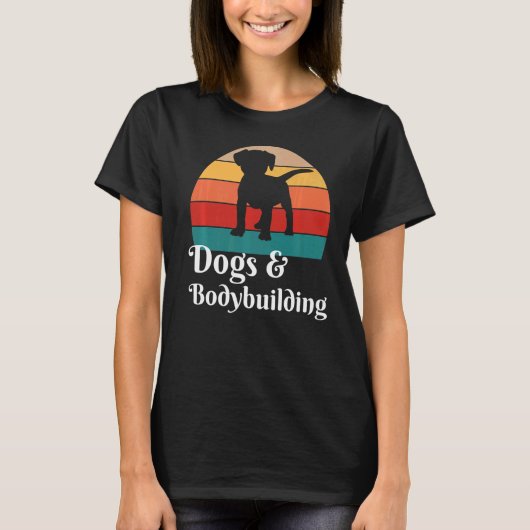 Honden en Bodybuilding T-shirt (Voorkant)