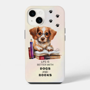 Honden- en Boekenliefhebbers iPhone 14 Hoesje