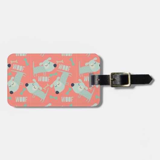 Honden en Botten Bagagelabel (Voorkant horizontaal)