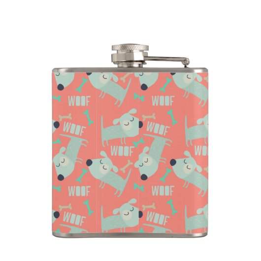 Honden en Botten Heupfles (Achterkant)