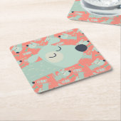 Honden en Botten Kartonnen Onderzetters (Schuin)