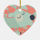 Honden en Botten Keramisch Ornament (Voorkant)