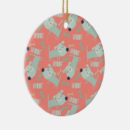 Honden en Botten Keramisch Ornament (Rechts)