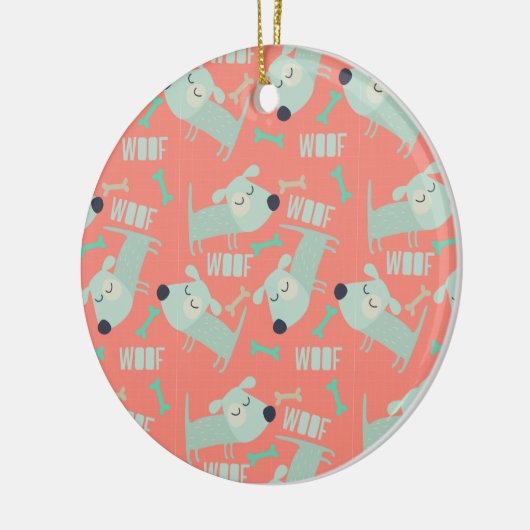 Honden en Botten Keramisch Ornament (Links)