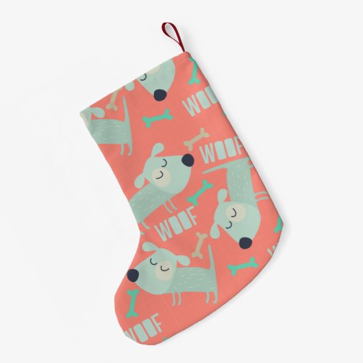 Honden en Botten Kleine Kerstsok (Achterkant (Hangend))