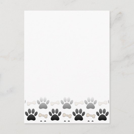 Honden en Botten met verloop Briefkaart (Voorkant)