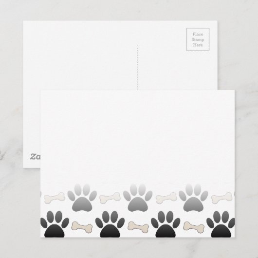 Honden en Botten met verloop Briefkaart (Voorkant / Achterkant)